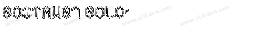 BoitaW01 Bold字体转换